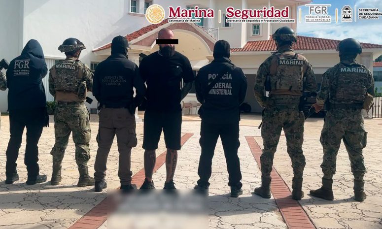 Cae presunto líder de grupo de tráfico de drogas y extorsión en QRoo