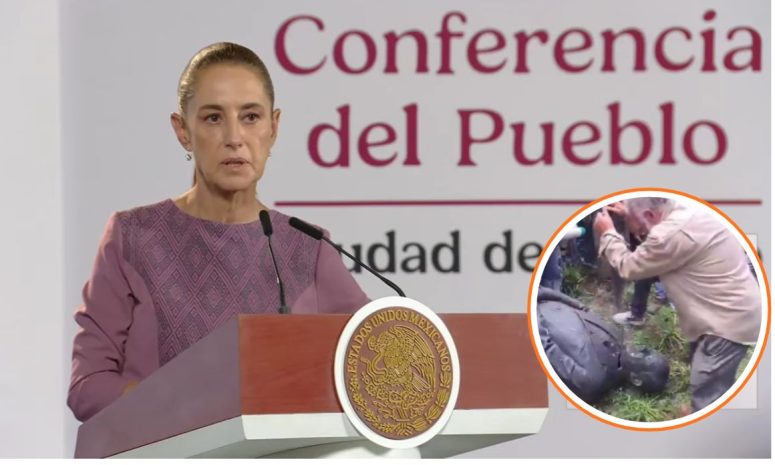 Condena Sheinbaum decapitación de estatua de Calderón