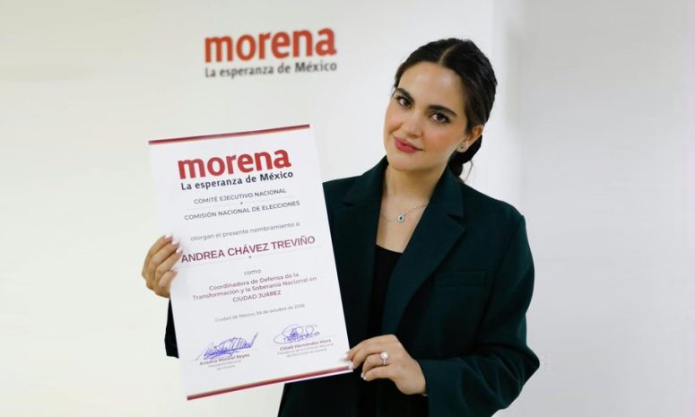 Designan a Andrea Chávez coordinadora de defensa la 4T en Ciudad Juárez