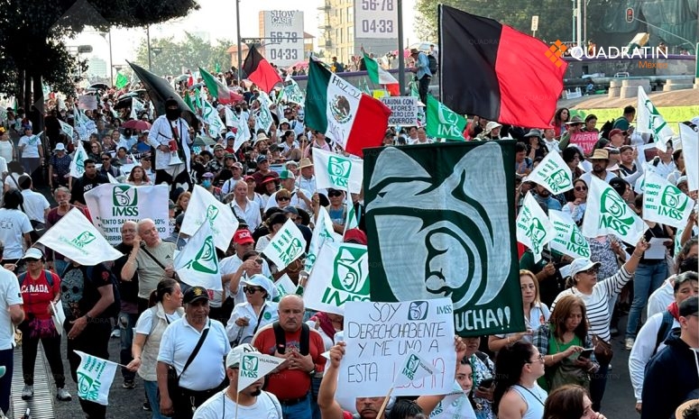Si Olivos pudiera, a su madre la vendiera, abren paso empleados del IMSS